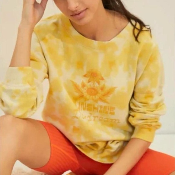 Anthropologie Yellow Tie-Dye Sweatshirt - Picture 4 of 4
